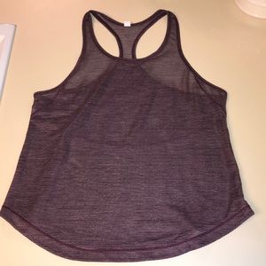 Lululemon workout top size 8, garnet color